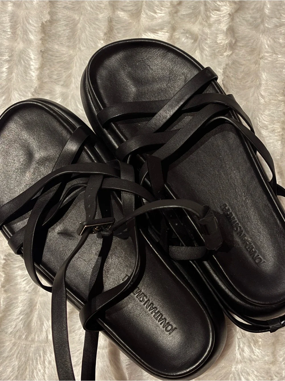 Jonathan Simkhai Leather Slingback Sandals 38